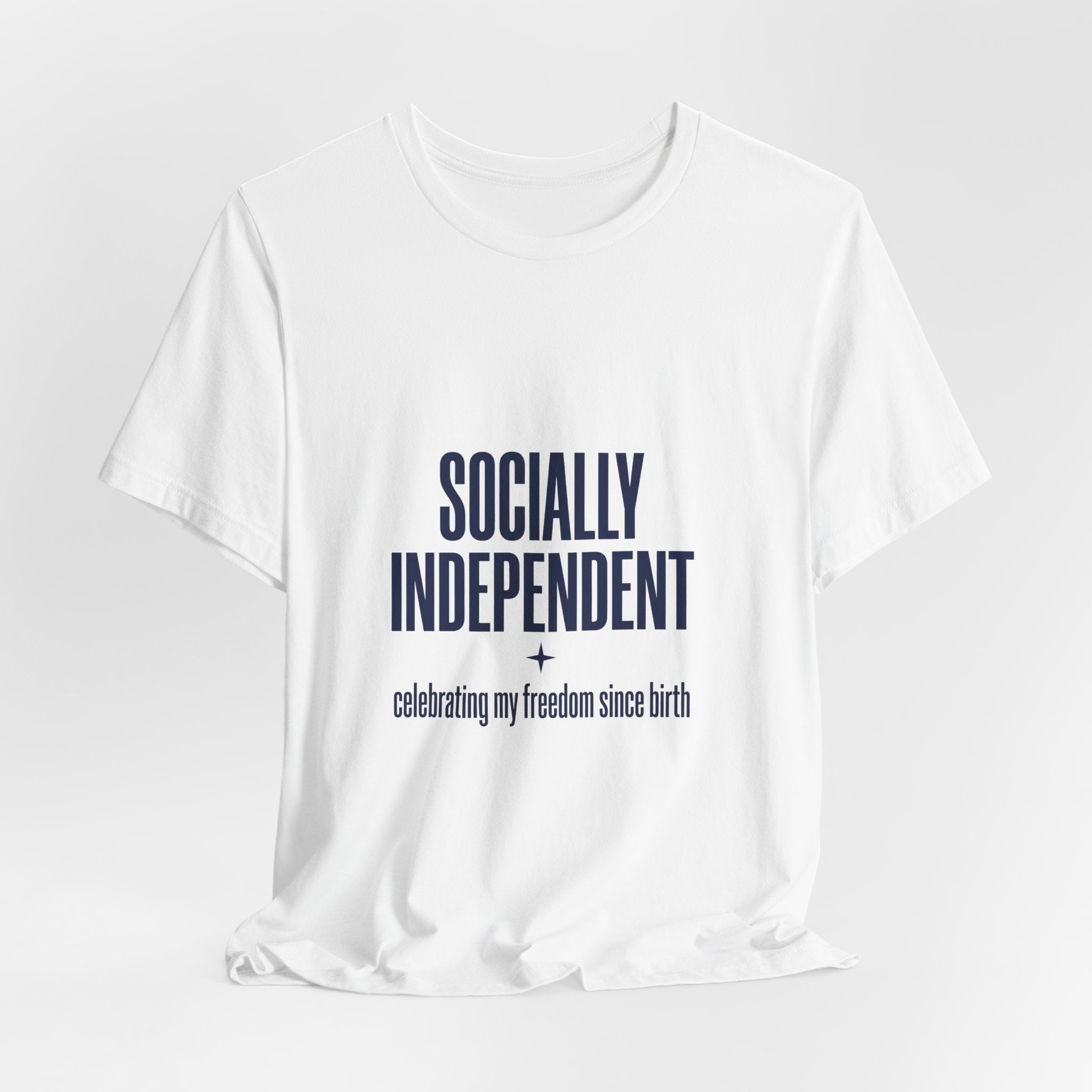Socially Independent Shirt, Funny 4th of July Introvert Tee, Sarcastic Independence Day Gift, Antisocial Patriotic USA Shirt, Funny July 4th