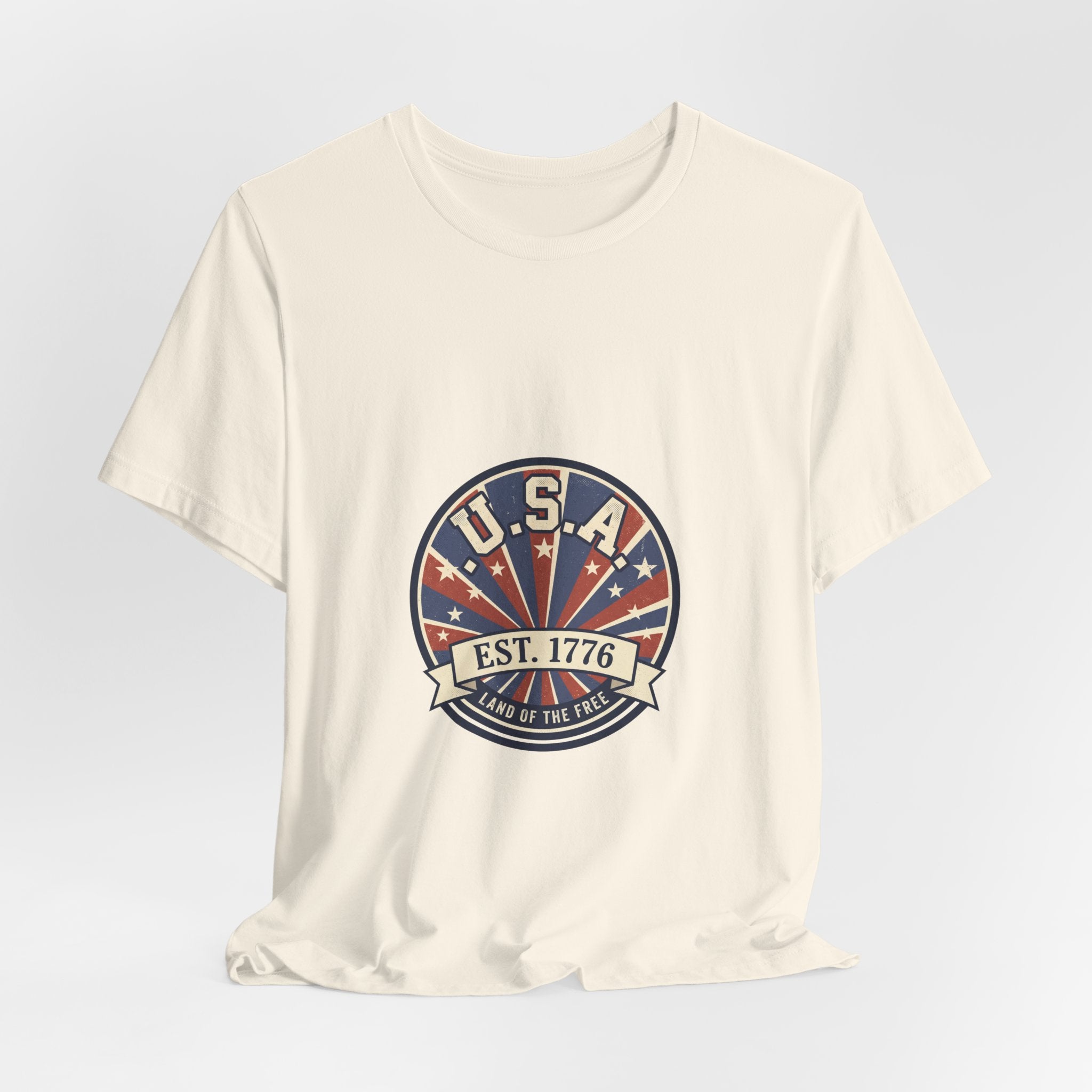 Retro USA Shirt, Vintage 4th of July Tee, Est 1776 Americana Patriotic Shirt, Independence Day Gift, Distressed Fourth of July USA Tee