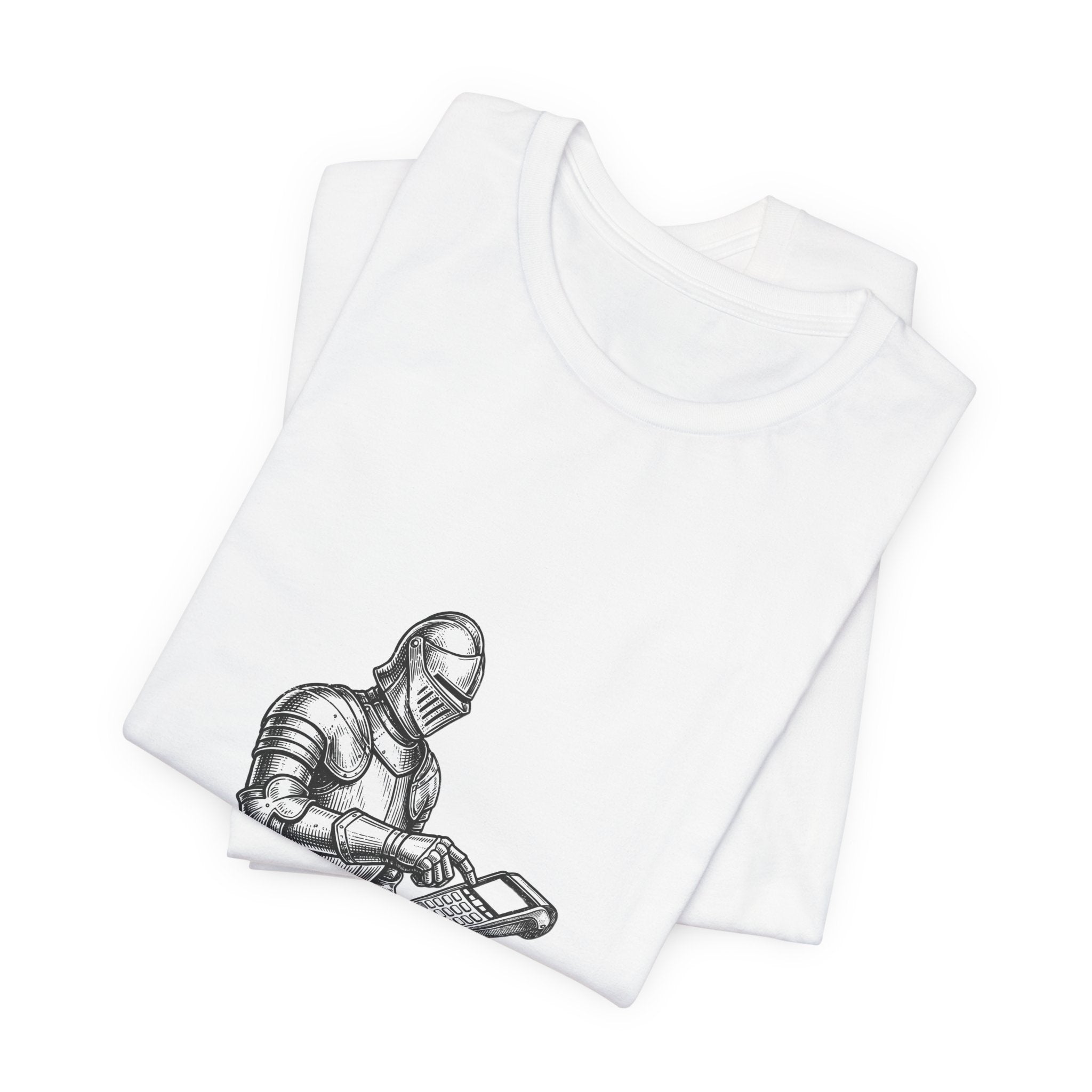 Ye Olde Contactless Payment Shirt - Funny Medieval Knight Meme Tee