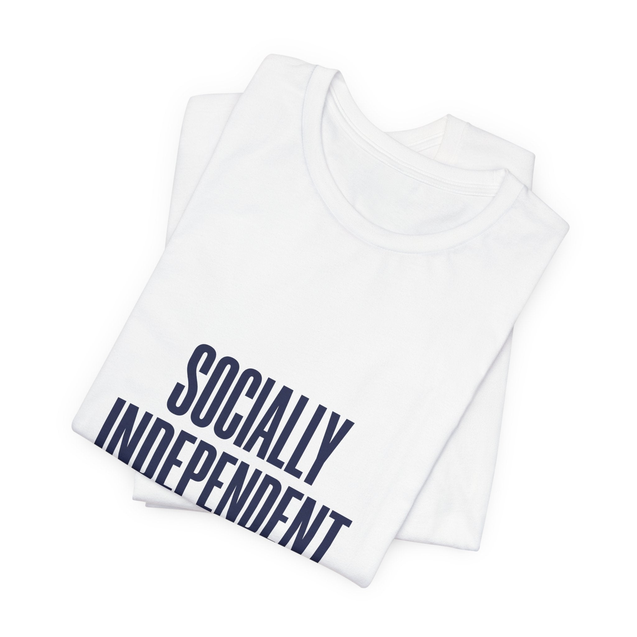 Socially Independent Shirt, Funny 4th of July Introvert Tee, Sarcastic Independence Day Gift, Antisocial Patriotic USA Shirt, Funny July 4th