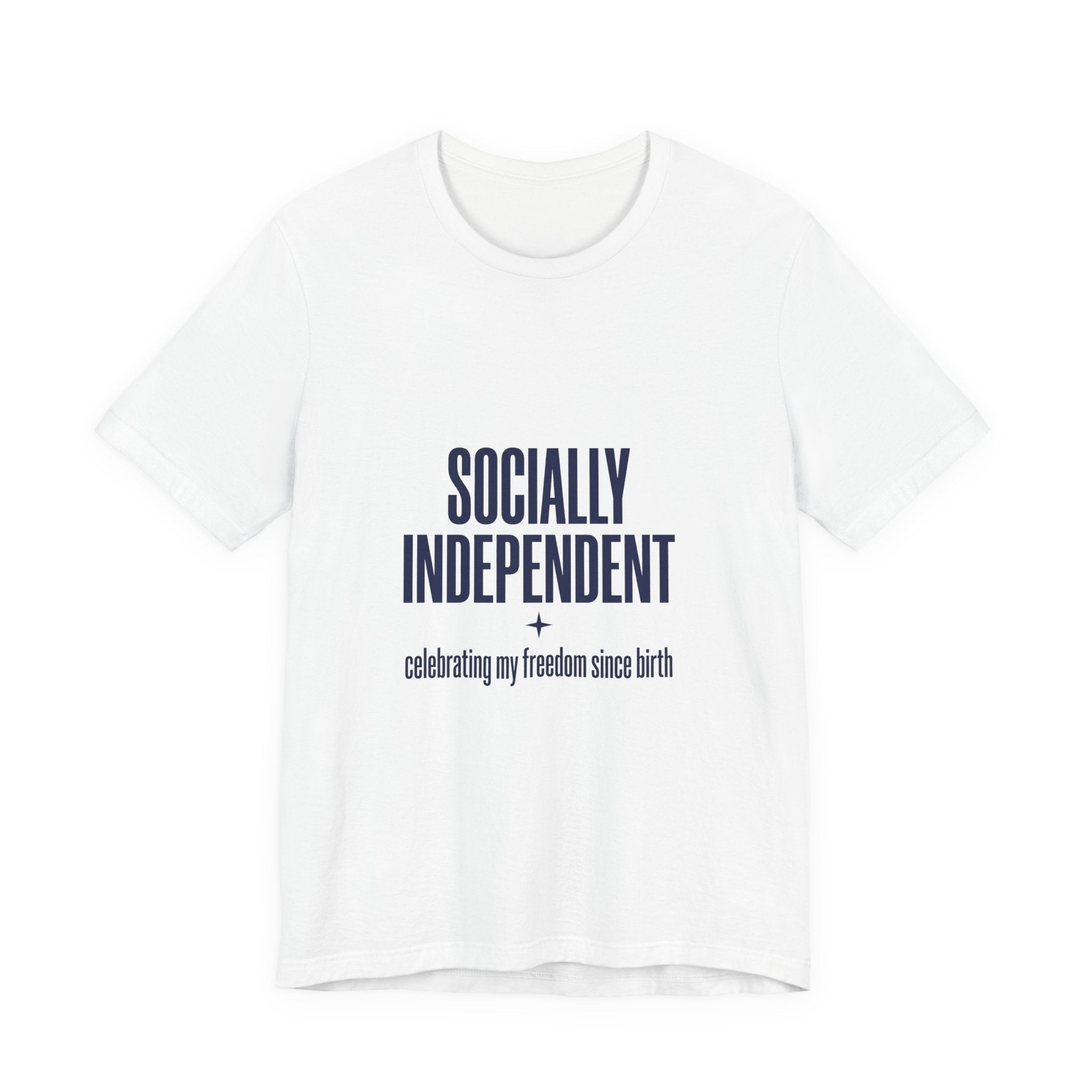 Socially Independent Shirt, Funny 4th of July Introvert Tee, Sarcastic Independence Day Gift, Antisocial Patriotic USA Shirt, Funny July 4th